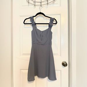 Sunday Best (Aritzia) Muted Blue/Grey Summer Dress in Size 00